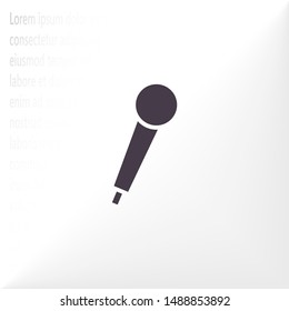 Vector icon microphone 10 EPS . Lorem Ipsum Illustration design