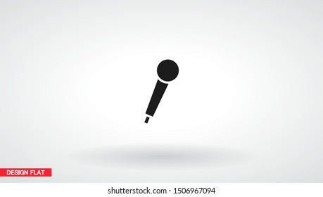 Vector icon microphone 10 EPS . Lorem Ipsum Illustration design