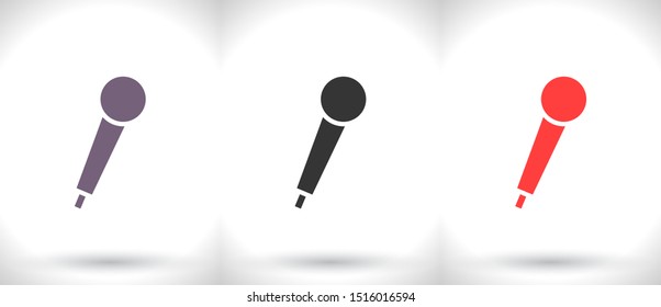 Vector icon microphone 10 EPS . Lorem Ipsum Illustration design