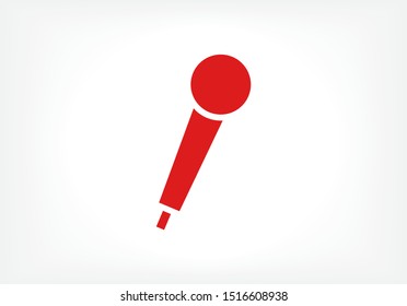 Vector icon microphone 10 EPS . Lorem Ipsum Illustration design