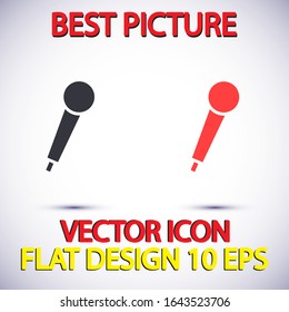 Vector icon microphone 10 EPS . Lorem Ipsum Illustration design