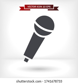 Vector icon microphone 10 EPS . Lorem Ipsum Illustration design