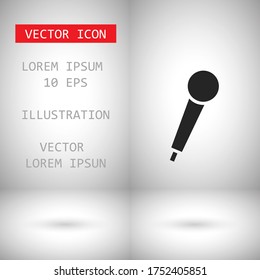 Vektorsymbol Mikrofon 10 EPS . Lorem-Ipsum-Illustrationsdesign