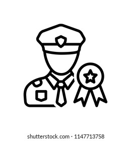 Vector icon for military 