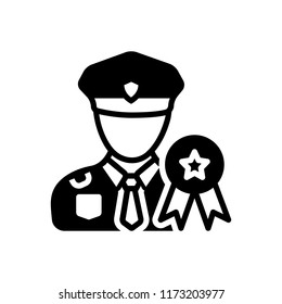 Vector icon for military