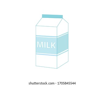 
Vector icon - milk in the package. Health, nutrition, drink.