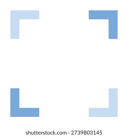 Vector Icon of Minimalist Focus Frame Marker for User Interface symbol_DuoTone Icon