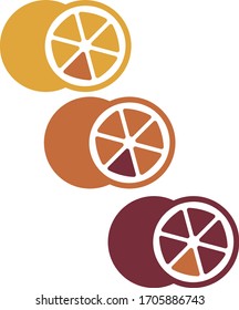 Vector Icon Mix Oranges Illustration