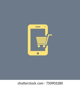 Vector icon of mobile phone. Eps-10.