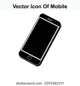 Vector Icon of Mobile Phone Smartphone Device Gadget Technology Digital Communication