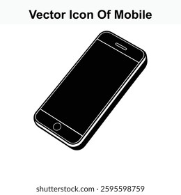 Vector Icon Of Mobile Phone Smartphone Device Digital Technology Gadget Communication Mobile App Interface Screen Display Portable Wireless Connection Internet