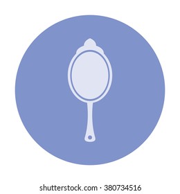 vector icon of modern female mirror