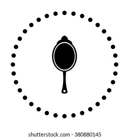 vector icon of modern female mirror
