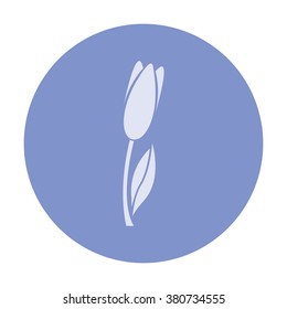 vector icon of modern flower