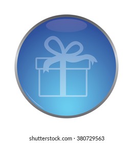 vector icon of modern gift box