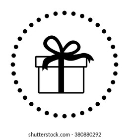 vector icon of modern gift box