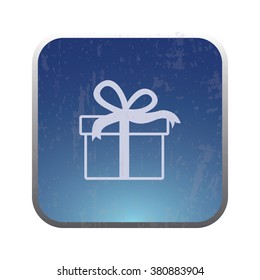 vector icon of modern gift box