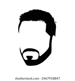 vector icon of modern hairstyles for men