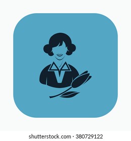 vector icon of modern International Women's Day