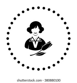 vector icon of modern International Women's Day