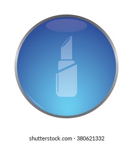 vector icon of modern lipstick