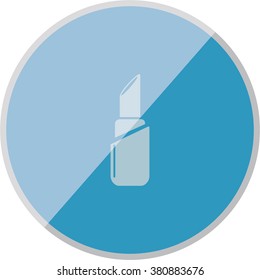 vector icon of modern lipstick