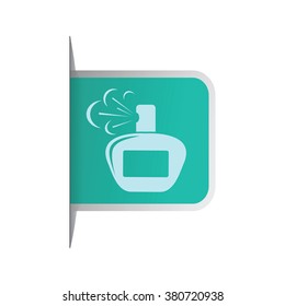 vector icon of modern perfume