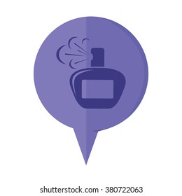 vector icon of modern perfume