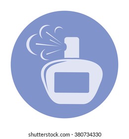 vector icon of modern perfume