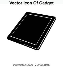 Vector Icon of a Modern Portable Tablet Gadget Device