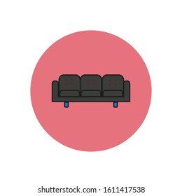 vector icon with modern sofa shape