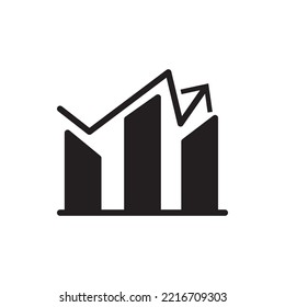 Icono vector de las tendencias modernas en el estilo de venta . Este icono se puede usar en un solo estilo de negocio, finanzas, startups, UX UI