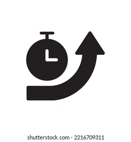 Vector icon of modern trends in the style of sold . This icon can be used in single style of business, finance, startups ,UX UI