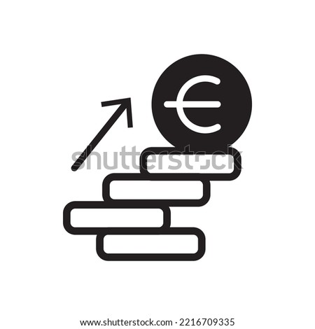 Vector icon of modern trends in the style of sold . This icon can be used in single style of business, finance, startups ,UX UI