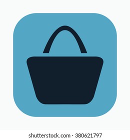vector icon of modern women's handbag