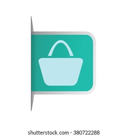 vector icon of modern women's handbag