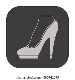 vector icon of modern womens shoes