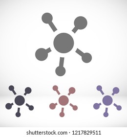 vector icon molecules