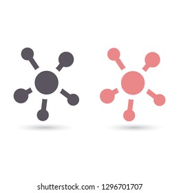vector icon molecules