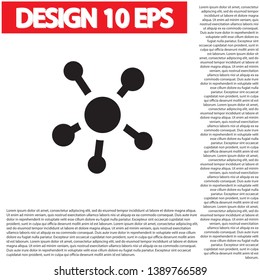 vector icon molecules . Lorem Ipsum Illustration design
