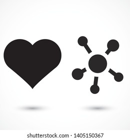 vector icon molecules . Lorem Ipsum Illustration design