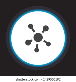 vector icon molecules . Lorem Ipsum Illustration design