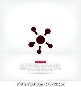 vector icon molecules . Lorem Ipsum Illustration design