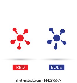 vector icon molecules . Lorem Ipsum Illustration design