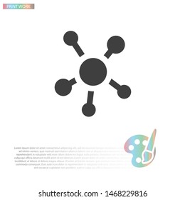 vector icon molecules . Lorem Ipsum Illustration design