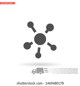 vector icon molecules . Lorem Ipsum Illustration design