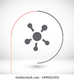 vector icon molecules . Lorem Ipsum Illustration design