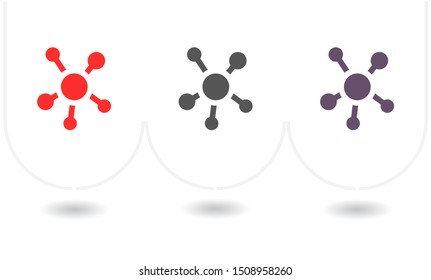 vector icon molecules . Lorem Ipsum Illustration design