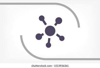 vector icon molecules . Lorem Ipsum Illustration design