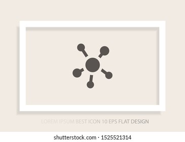 vector icon molecules . Lorem Ipsum Illustration design